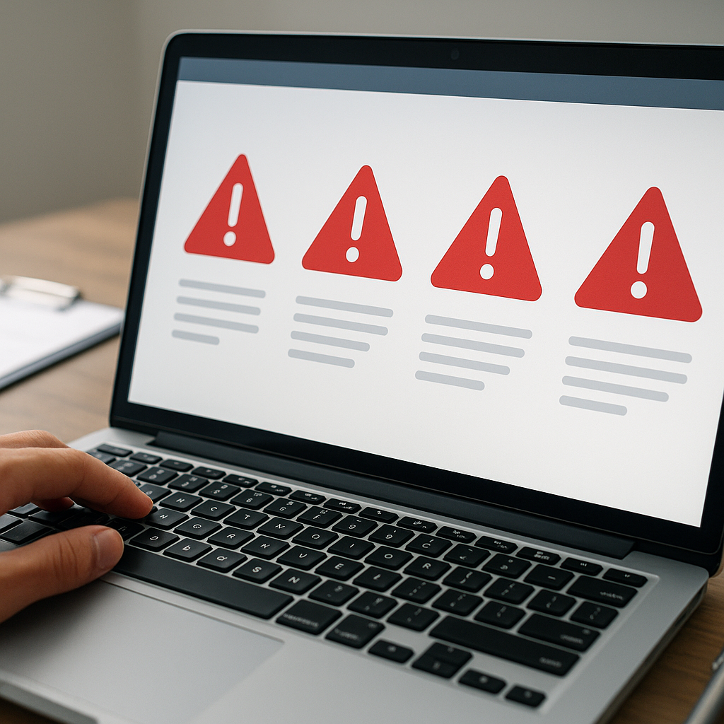 Najczęstsze błędy wykrywane w audycie strony internetowej