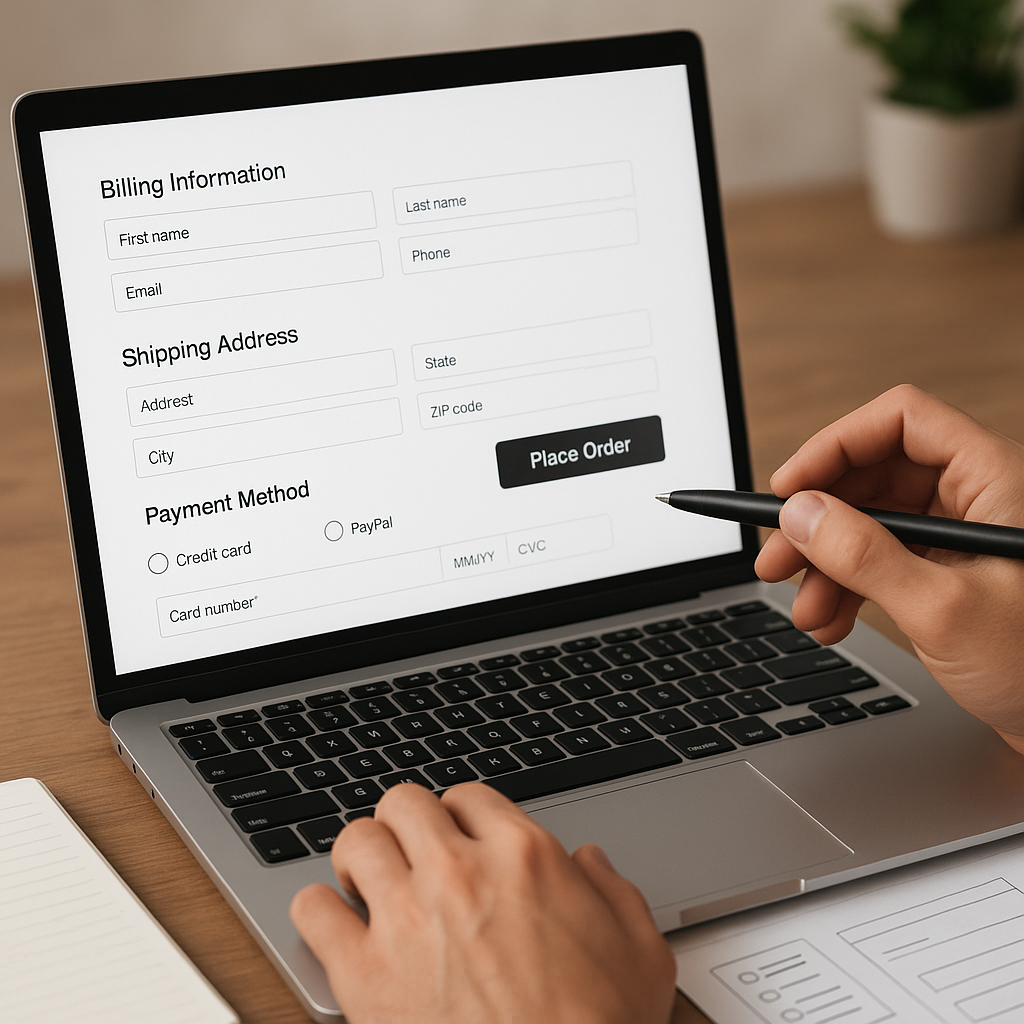 Audyt UX formularzy zakupowych