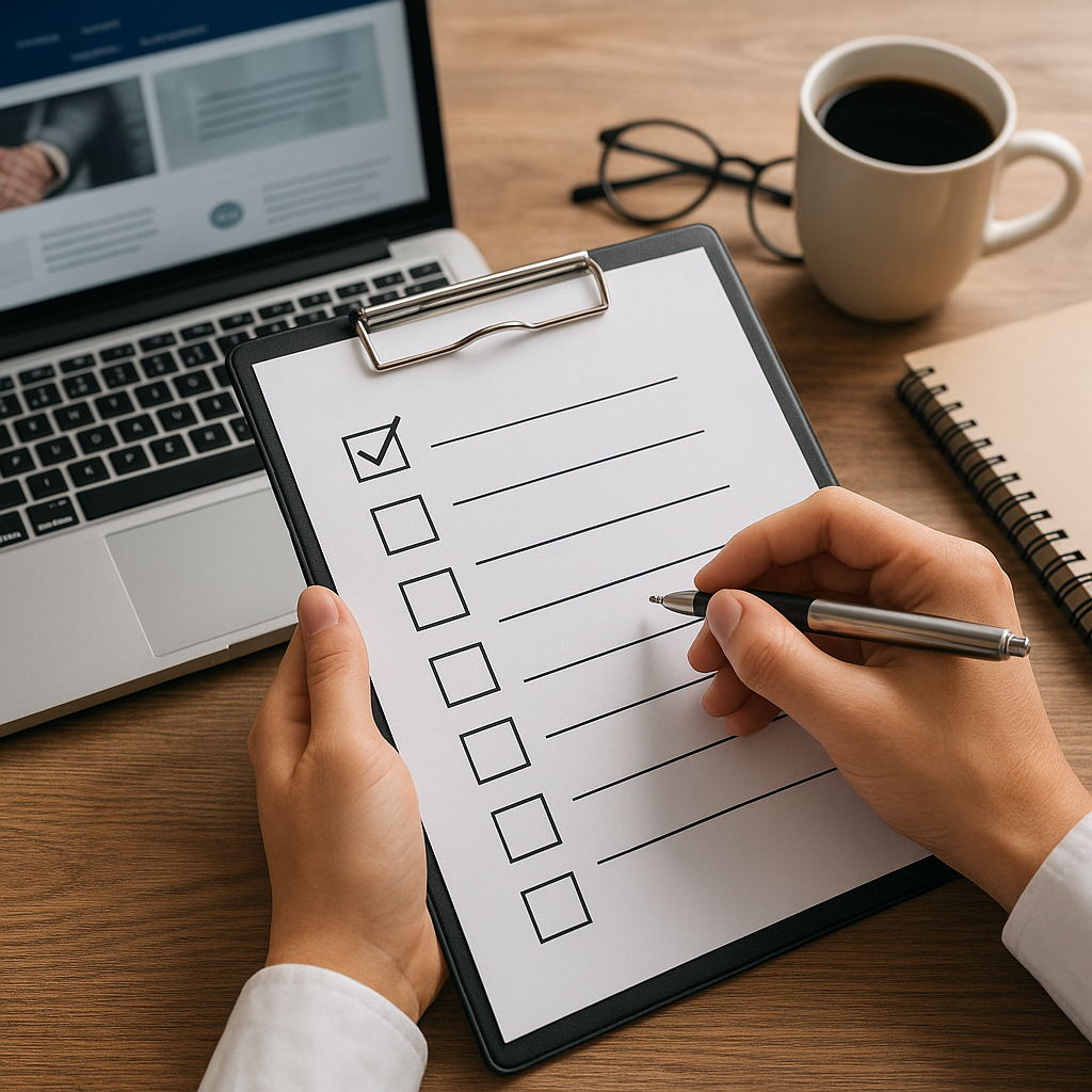 Audyt stron firmowych – lista kontrolna