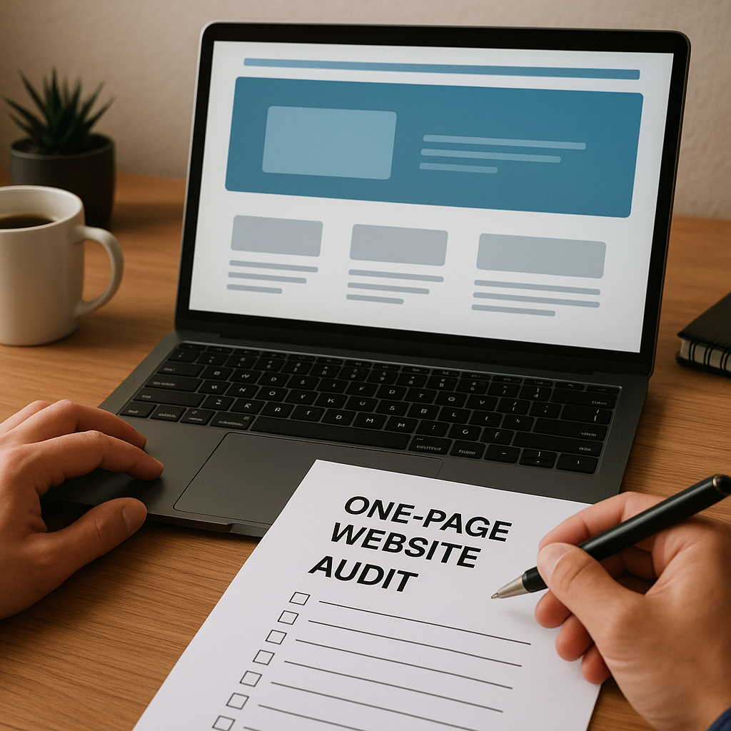 Audyt stron typu one-page